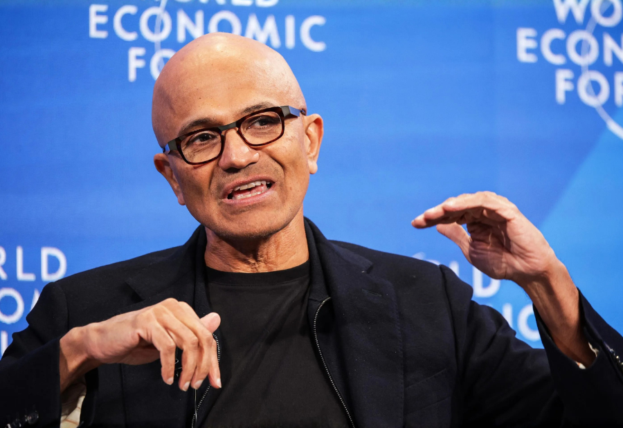 Microsoft CEO says AI success depends on real-world use beyond big tech