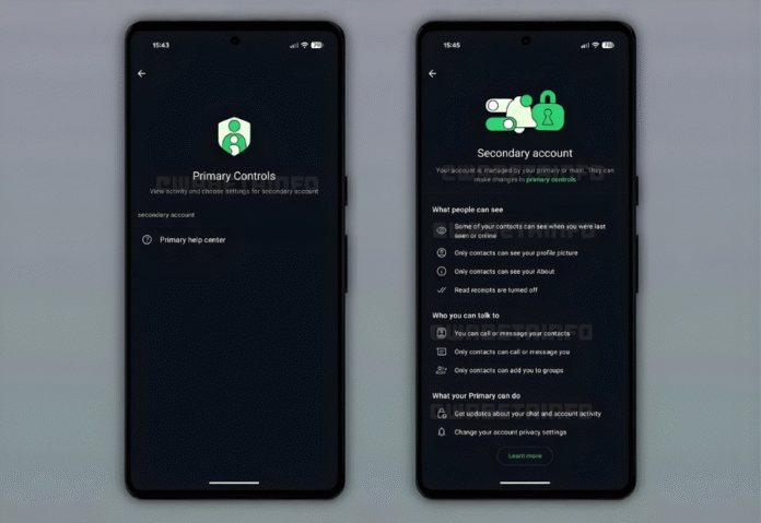 WhatsApp tests parental controls through new secondary accounts for minors WhatsApp tests parental controls through new secondary accounts for minors