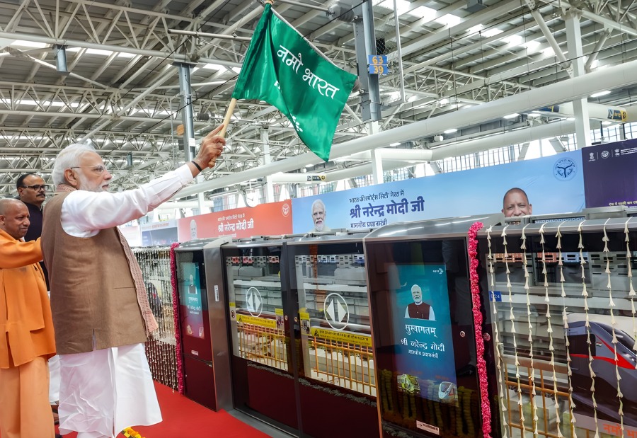 PM Modi inaugurates full 82 km Delhi-Meerut Namo Bharat RRTS corridor
