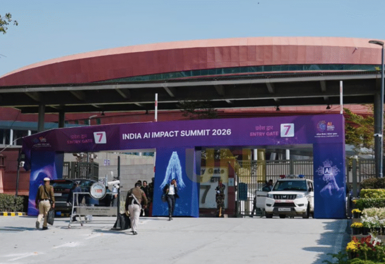 Global tech leaders gather at India’s AI Impact Summit, highlighting the nation’s technology ambitions.