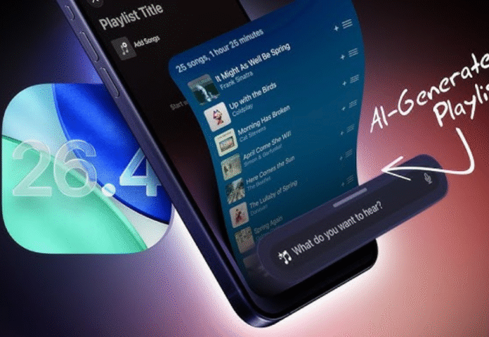 Apple tests AI playlist creation feature in iOS 26.4 developer beta Apple tests AI playlist creation feature in iOS 26.4 developer beta