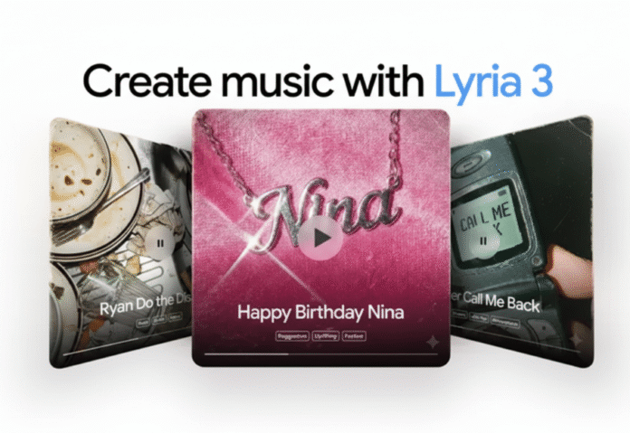 Google DeepMind introduces Lyria 3 to enable AI music creation inside Gemini Google DeepMind introduces Lyria 3 to enable AI music creation inside Gemini