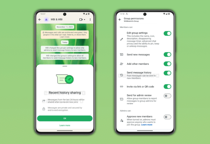 WhatsApp introduces group message history to help new members catch up instantly WhatsApp introduces group message history to help new members catch up instantly