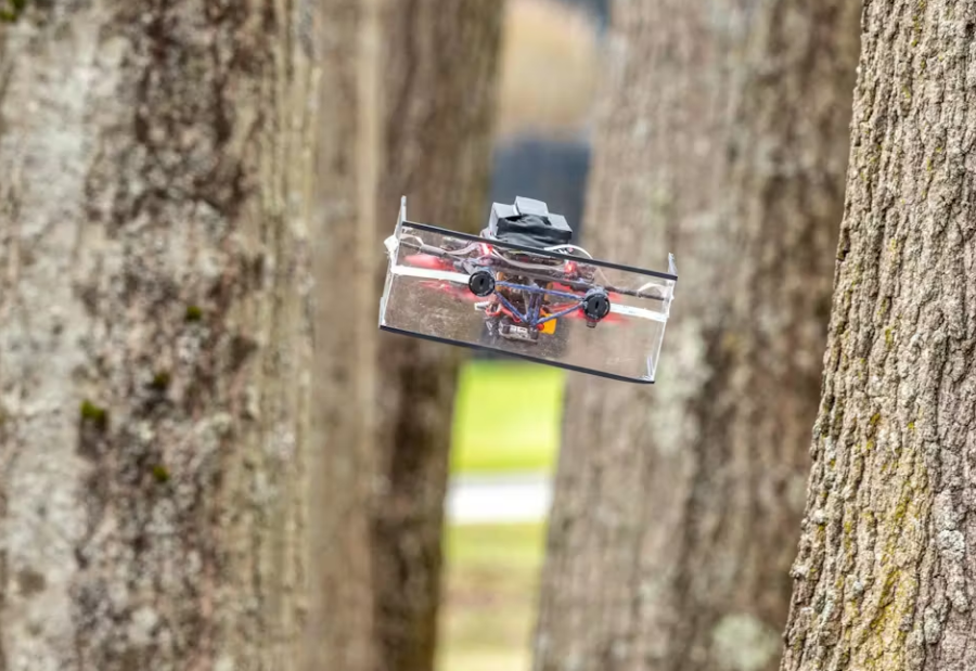 Bat-inspired AI sonar helps tiny drones navigate in darkness and smoke