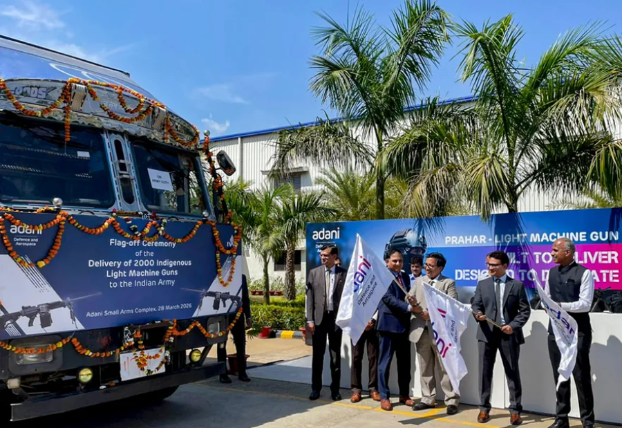 Adani Defence delivers first 2,000 Prahar LMGs to Indian Army ahead of schedule