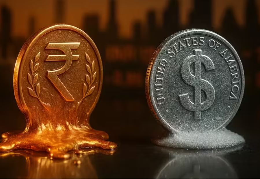 Rupee slides past 95/USD, records sharpest yearly fall in over a decade