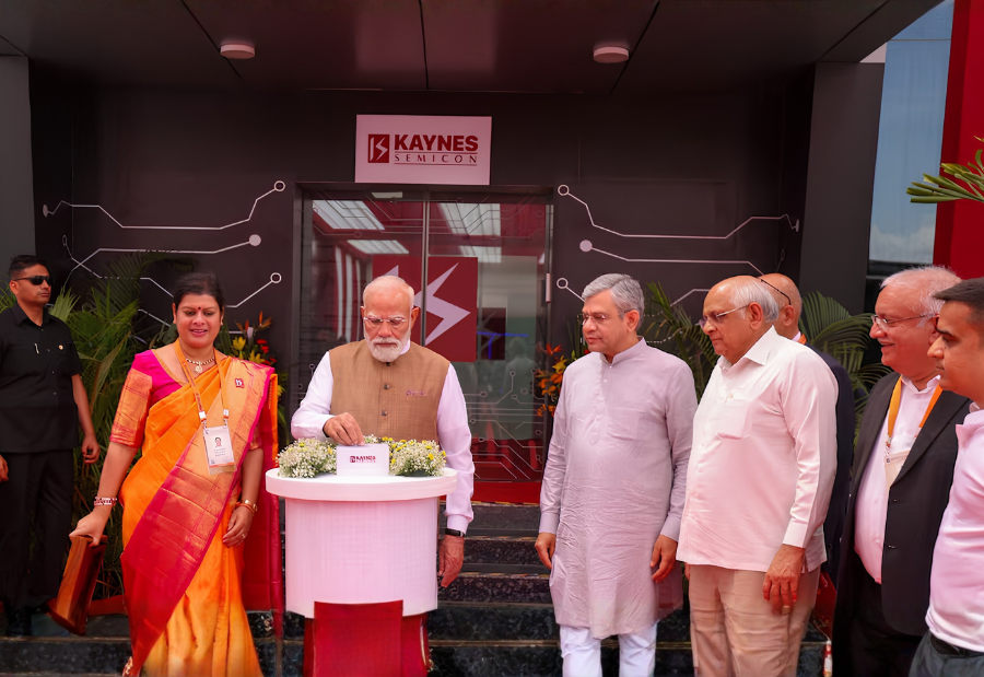 Narendra Modi inaugurates ₹3300 crore Kaynes Semicon facility in Gujarat