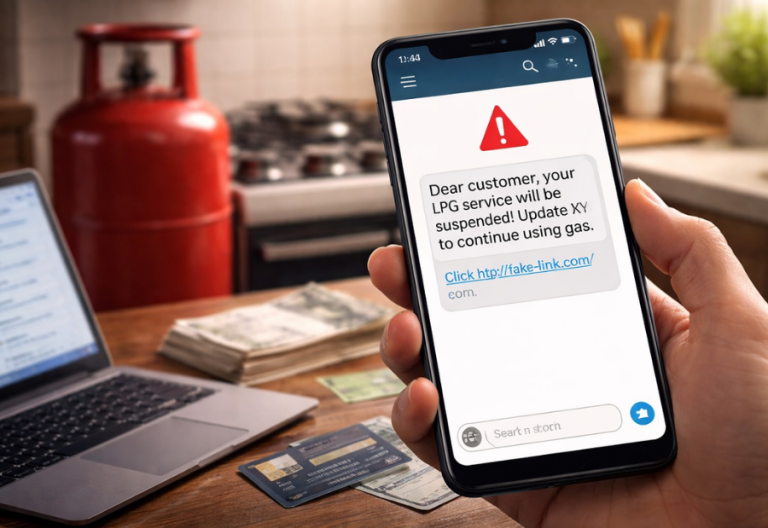 Authorities warn against fake LPG KYC messages as cyber fraud cases rise