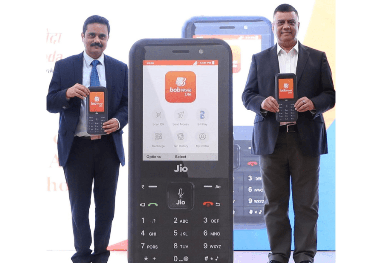 Bank of Baroda and Jio launch Bob World Lite for feature phone users in India