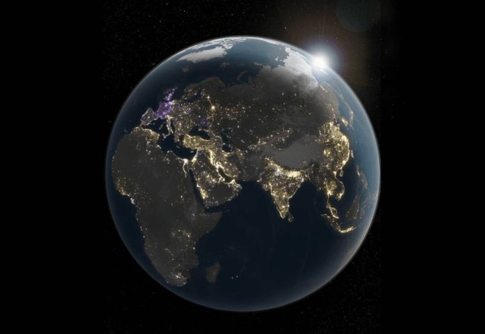 Daily satellite images reveal how global night lights reflect rapid shifts in human activity