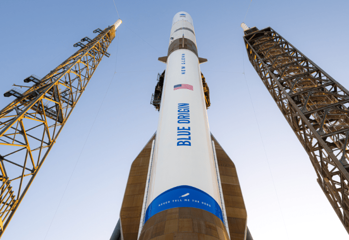 New Glenn mission sees successful booster landing but satellite fails to reach orbit