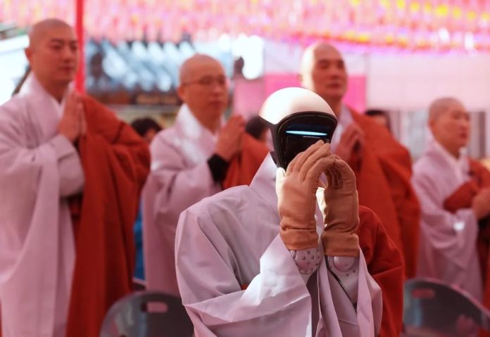 Humanoid robot monk Gabi debuts at Seoul temple ahead of Buddha’s Birthday celebrations