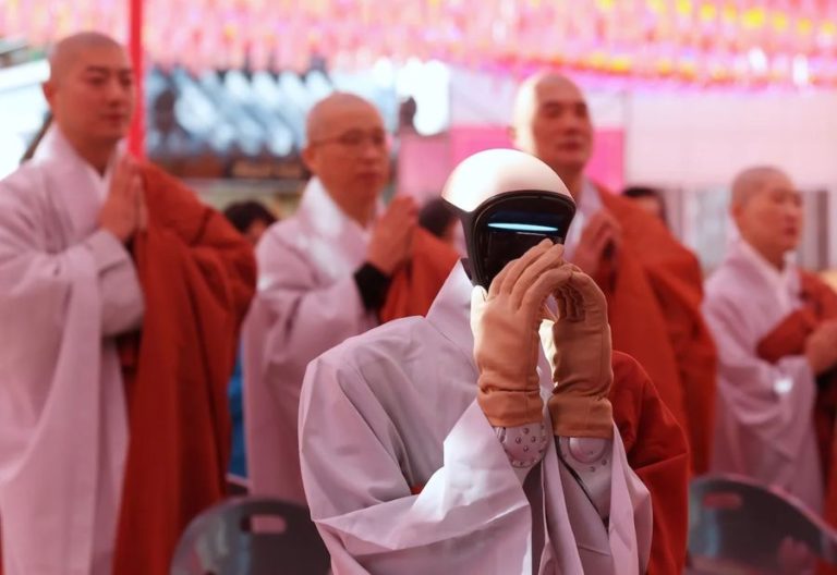 Humanoid robot monk Gabi debuts at Seoul temple ahead of Buddha’s Birthday celebrations