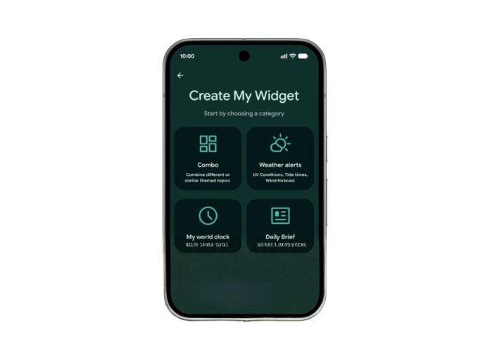 Google expands Android AI features with customizable widget creation tool