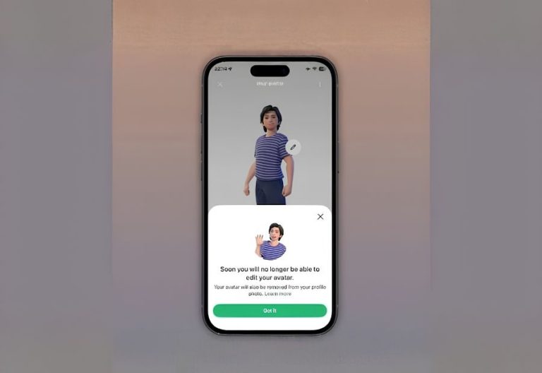 Meta begins removing avatar feature from WhatsApp, ends support for profile and sticker use