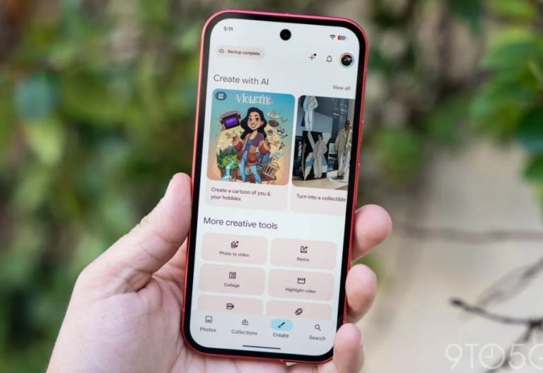 Google Photos update brings shimmer control, redesigned settings and faster AI photo capture. Credit: 9to5google