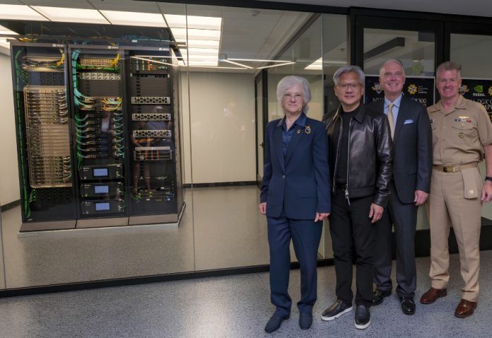 Nvidia brings its latest AI supercomputer to U.S. Military education. Credits: Reuters | Photo credit: NVIDIA Blog Nvidia brings its latest AI supercomputer to U.S. Military education. Credits: Reuters | Photo credit: NVIDIA Blog
