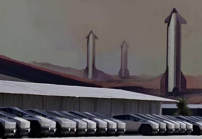 Elon Musk signals Tesla and SpaceX could move closer to a future merger. Credits: Reuters