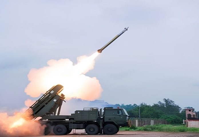 DRDO conducts successful flight-test of Pinaka Long Range Guided Rocket DRDO conducts successful flight-test of Pinaka Long Range Guided Rocket