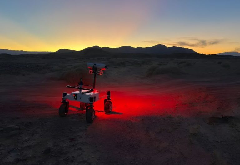 NASA tests AI-powered ERNEST rover for future Moon and Mars missions The ERNEST team tested the rover in low-lighting and night time conditions. (Image credit: NASA/JPL-Caltech)