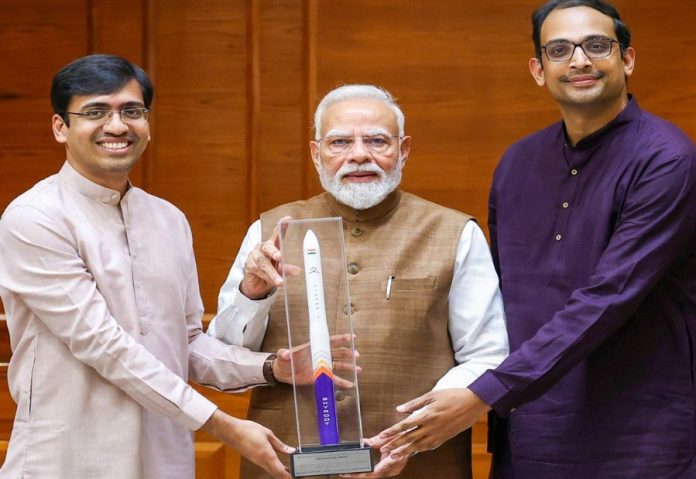 PM Modi meets Skyroot Aerospace founders, congratulates team on Vikram-1 success