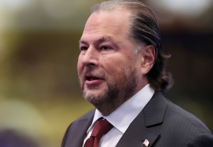 Salesforce CEO Marc Benioff urges AI industry to put ethics and responsibility at the centre Credit: CNBC Salesforce CEO Marc Benioff urges AI industry to put ethics and responsibility at the centre Credit: CNBC
