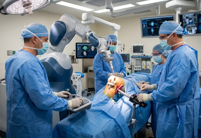 Delhi doctors perform world’s first active robot -assisted ceramic knee replacement