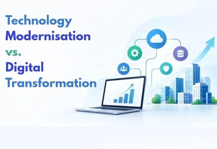 Technology Modernisation vs. Digital Transformation: Understanding the Difference Technology Modernisation vs. Digital Transformation: Understanding the Difference