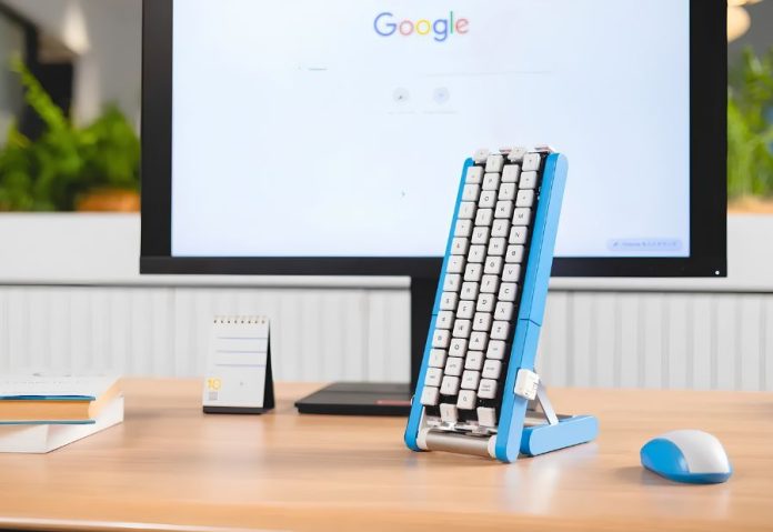Google Japan's latest keyboard experiment puts 116 moving keys on conveyor belts | Credit: New Atlas Google Japan's latest keyboard experiment puts 116 moving keys on conveyor belts | Credit: New Atlas
